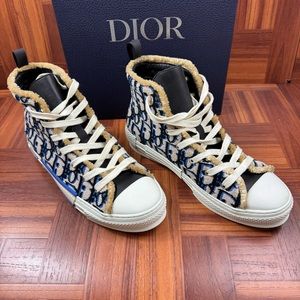 Knockoff Dior b23 sneakers blue black tan in color nice summer sneakers size 45